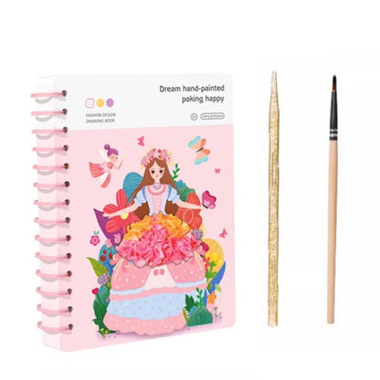 GlamourSketch Princess Fashion Drawing Book