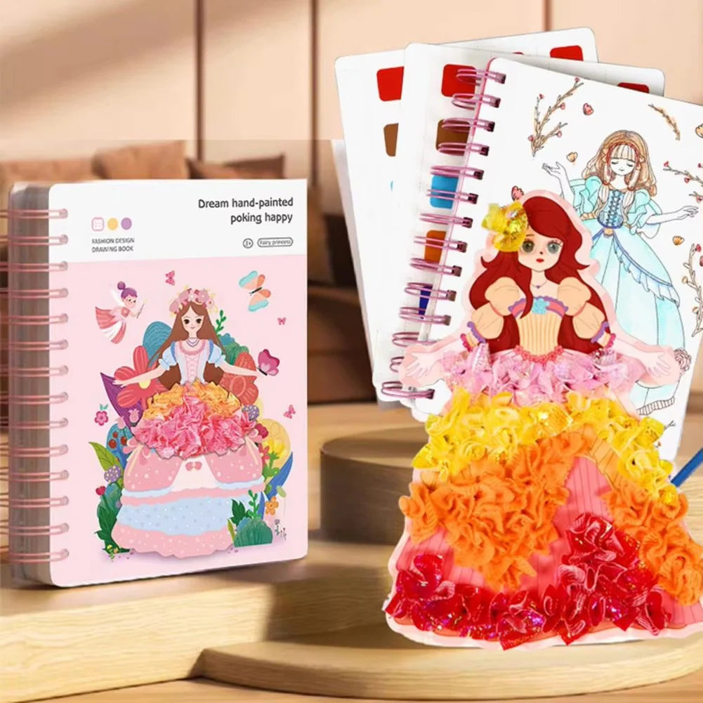 GlamourSketch Princess Fashion Drawing Book