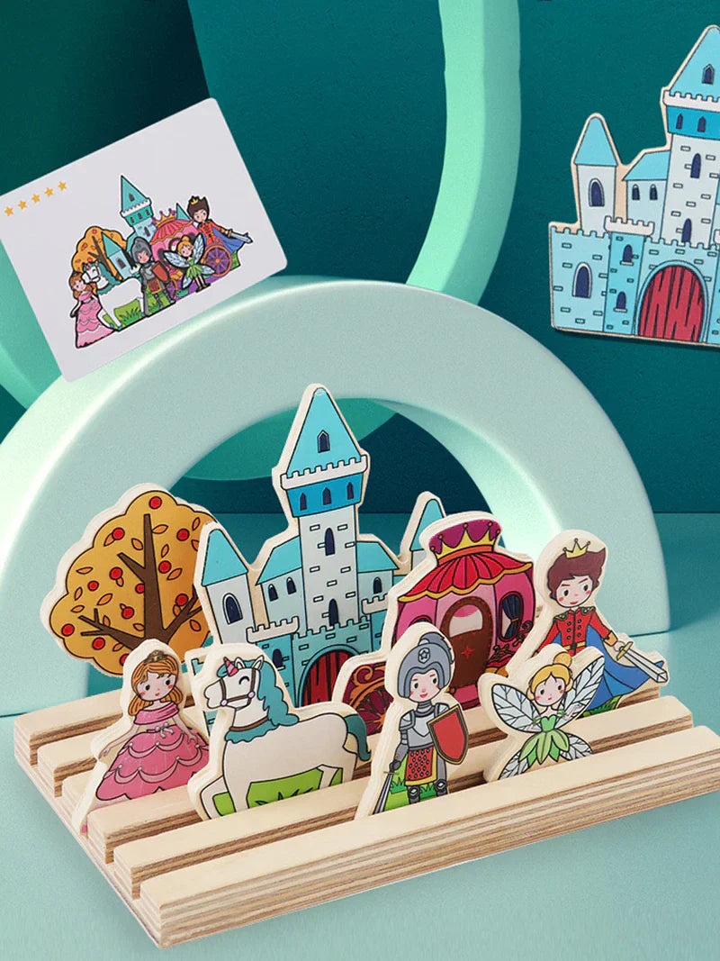 RoyalQuest Wooden Princess Castle Puzzle