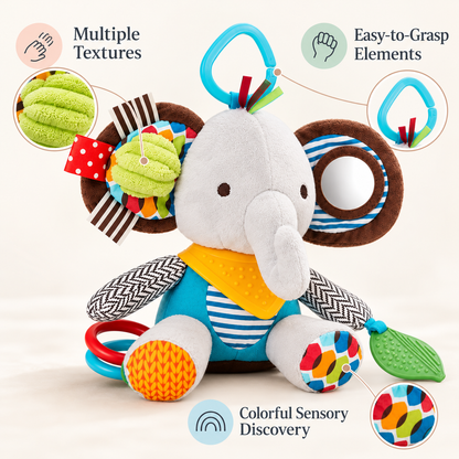 SnuggleRattle Sensory Plush Teething Toy
