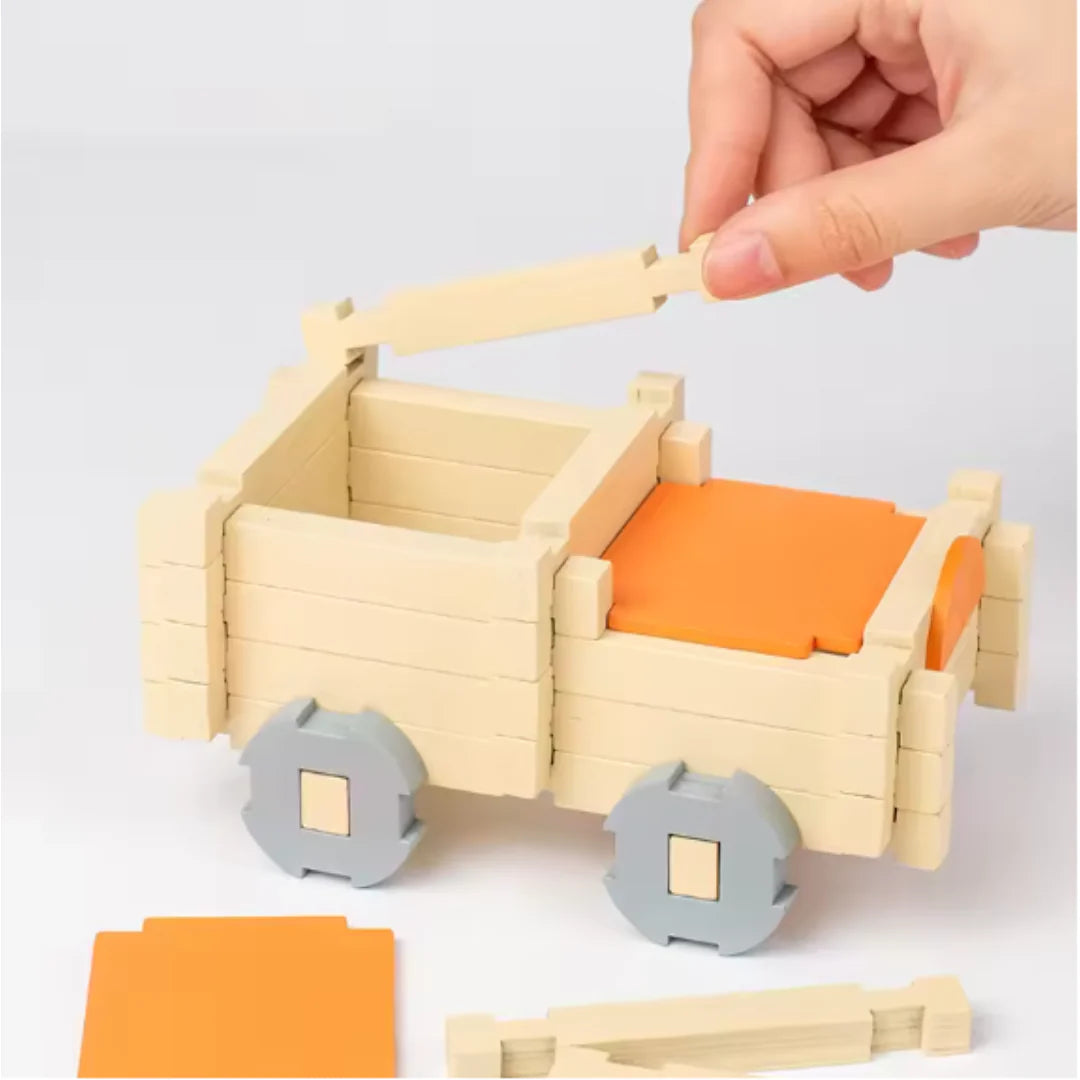 Natural Stack & Build Wooden Blocks