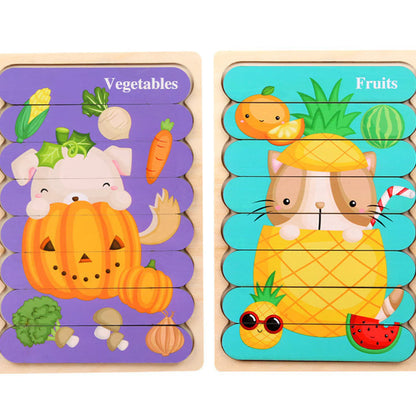 PuzzlePlay Montessori Wooden Puzzle