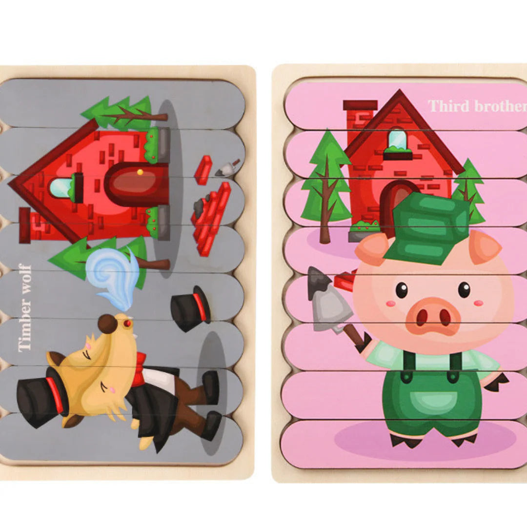 PuzzlePlay Montessori Wooden Puzzle