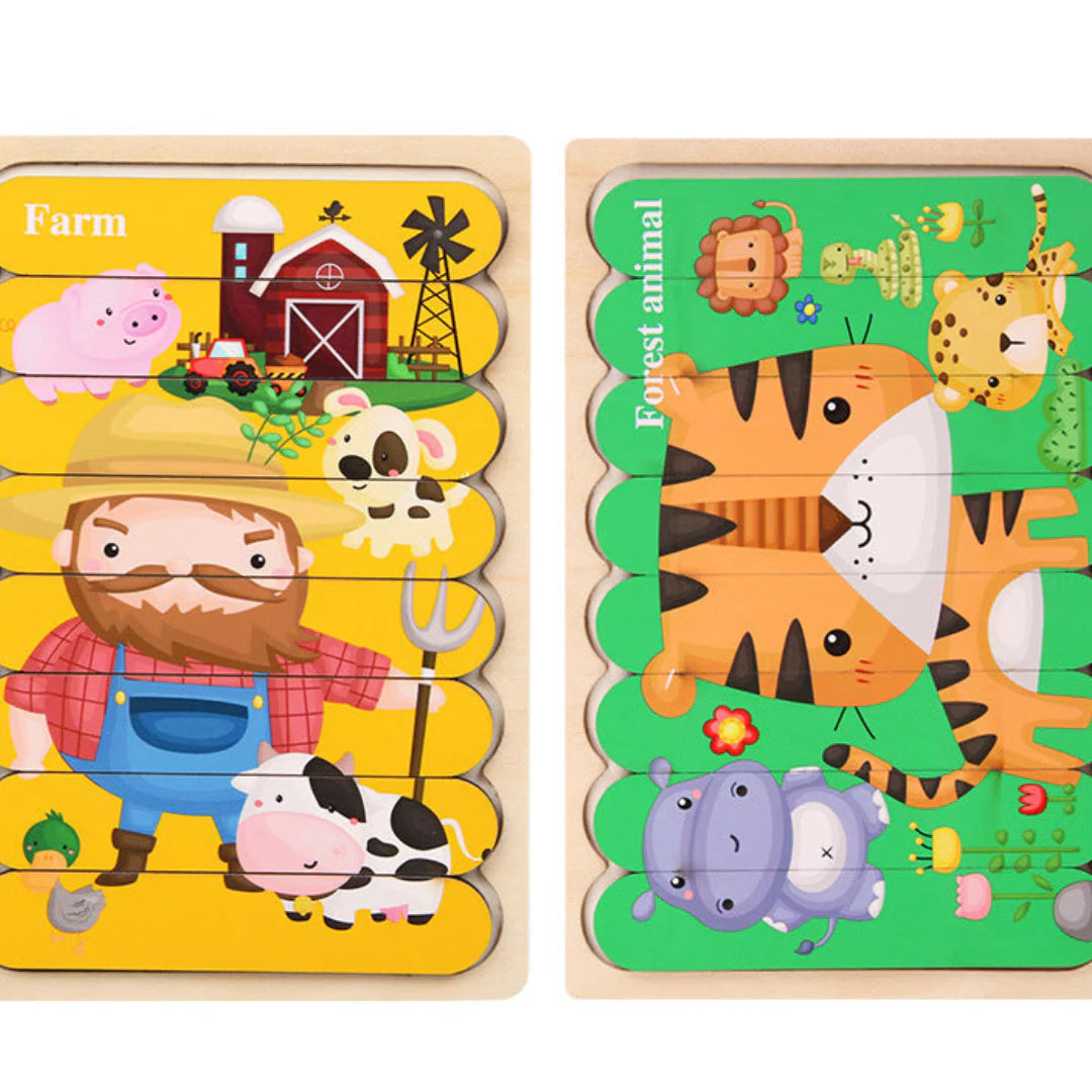 PuzzlePlay Montessori Wooden Puzzle