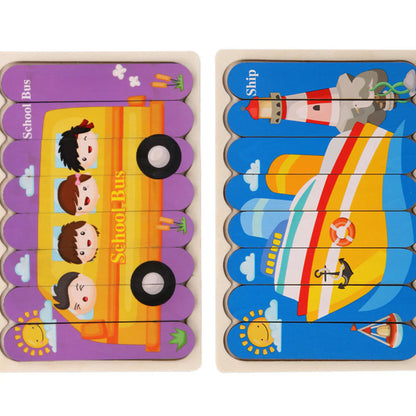 PuzzlePlay Montessori Wooden Puzzle