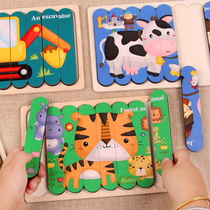 PuzzlePlay Montessori Wooden Puzzle