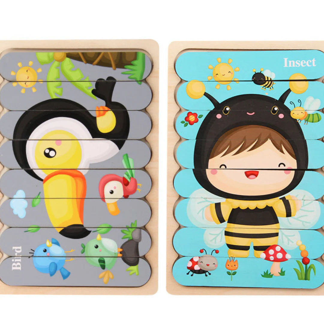 PuzzlePlay Montessori Wooden Puzzle