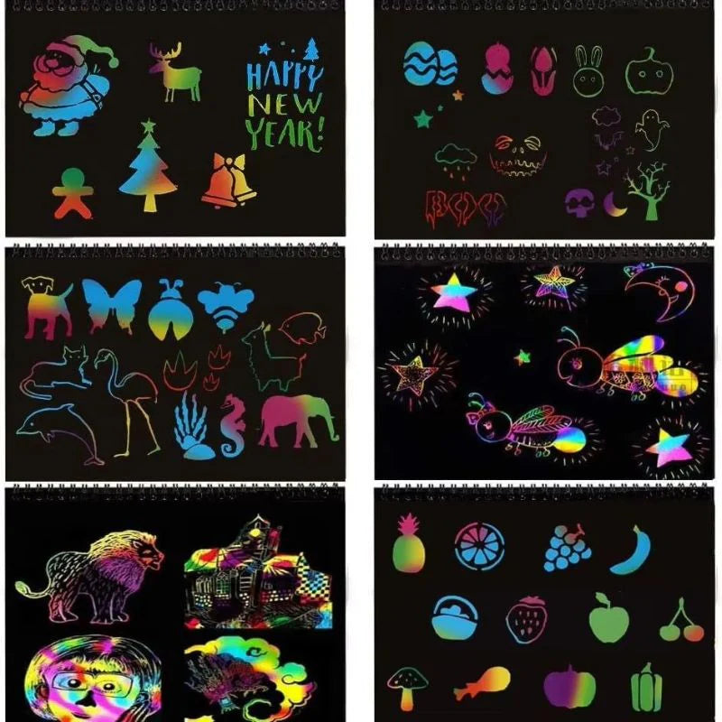 RainbowLite Scratch Art Pack