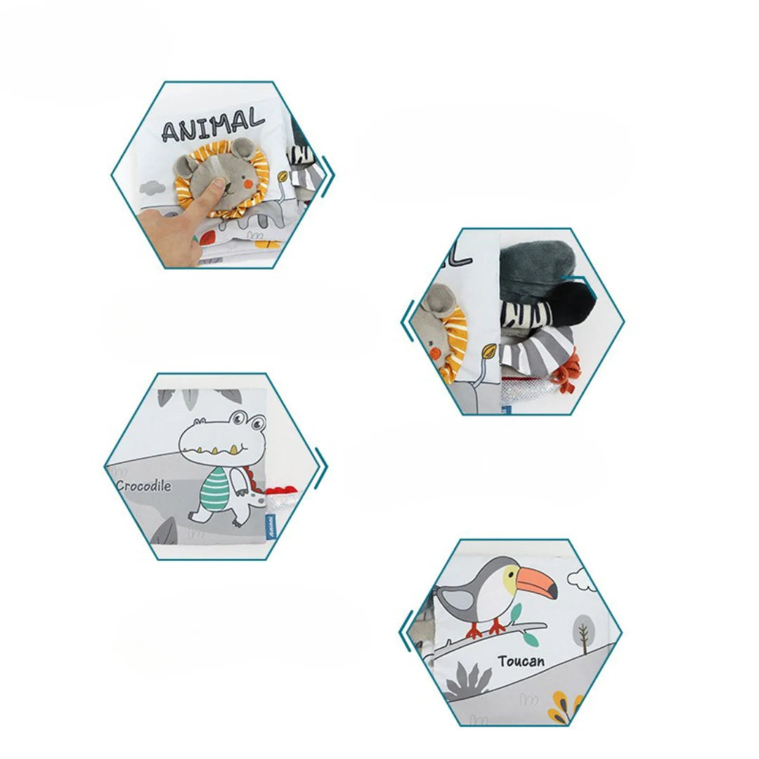SensoryPlay Plush Learning Book
