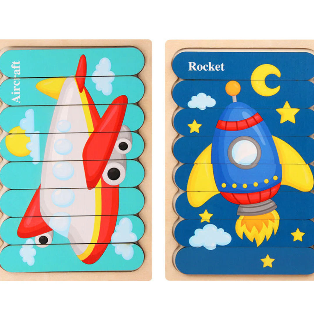 PuzzlePlay Montessori Wooden Puzzle