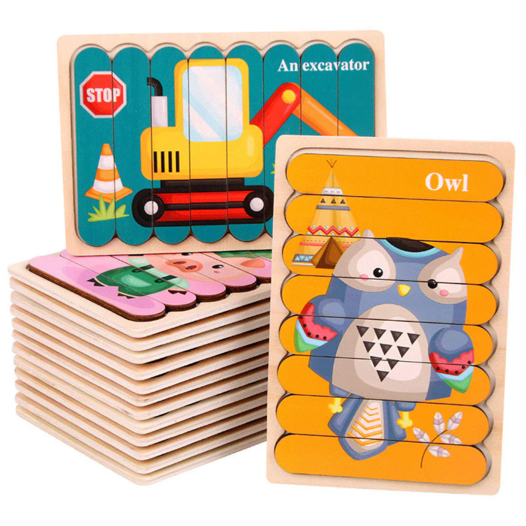 PuzzlePlay Montessori Wooden Puzzle