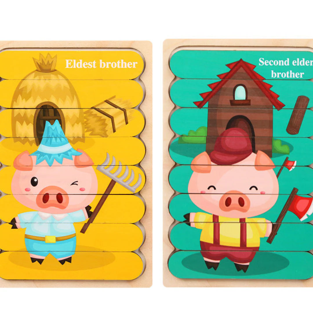 PuzzlePlay Montessori Wooden Puzzle