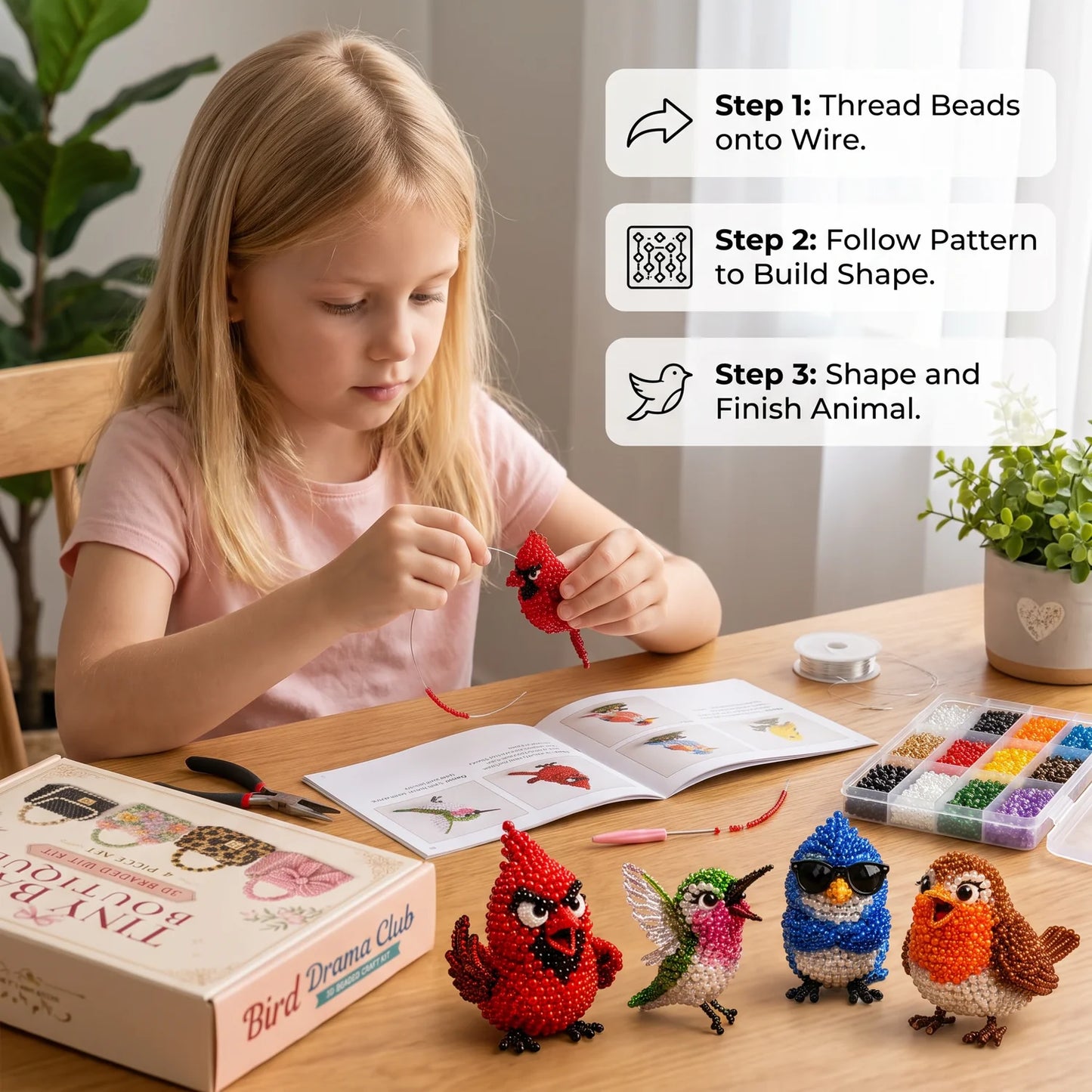3D Bead Animal Craft Kit