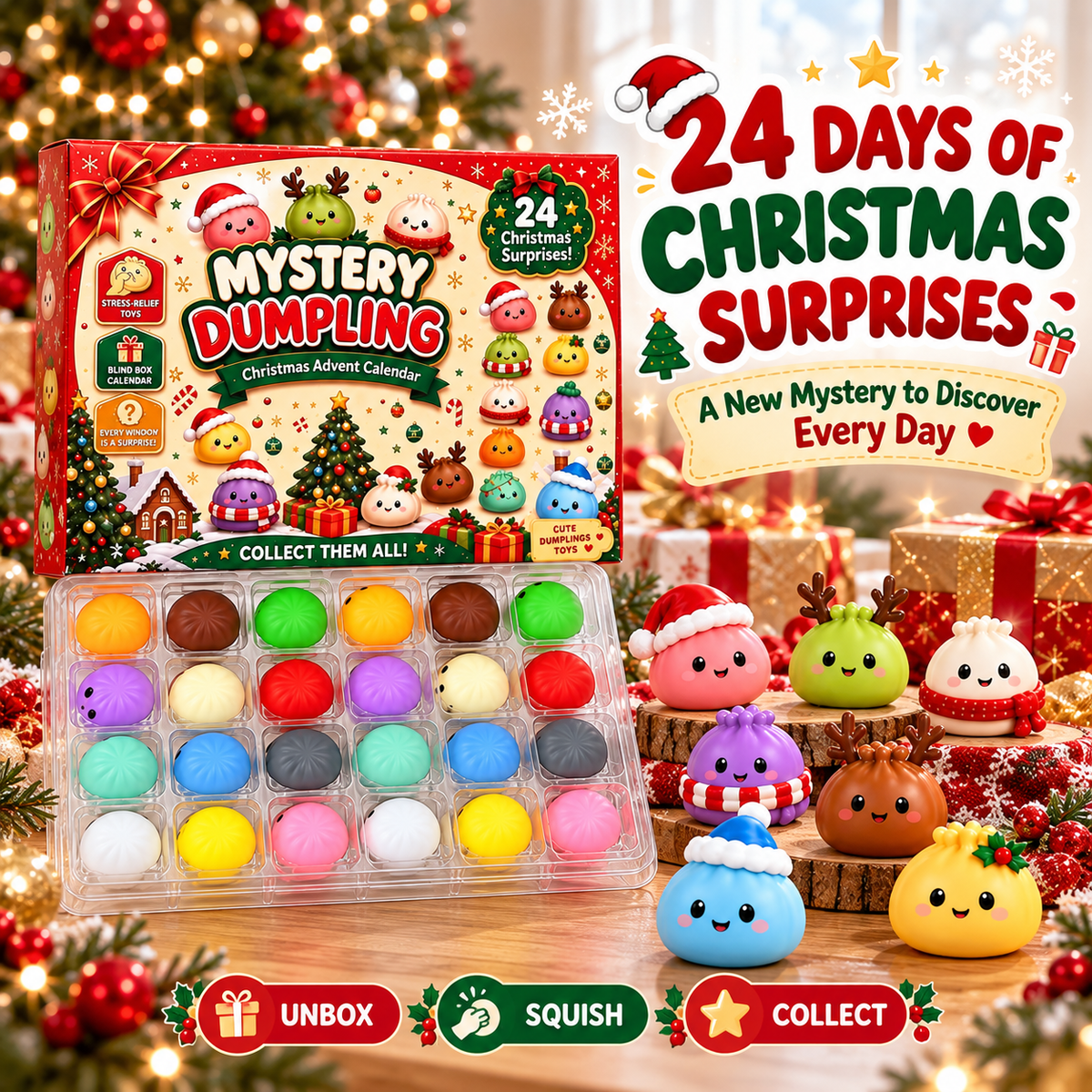 Christmas Squishy Advent Calendar