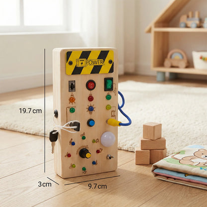 Montessori Sensory Activity Board with Lights