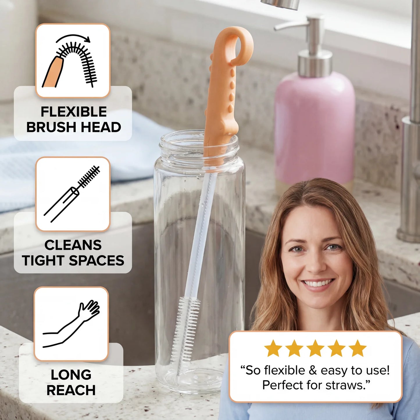 FlexiClean Tube Brush Pro