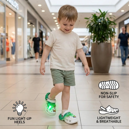 Dinosaur Light-Up Clogs