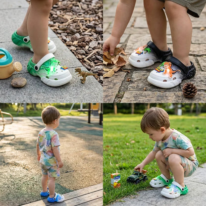 Dinosaur Light-Up Clogs