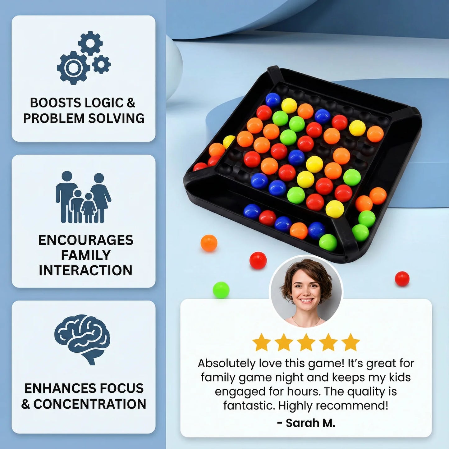 ColourMatch IQ Logic Puzzle Game