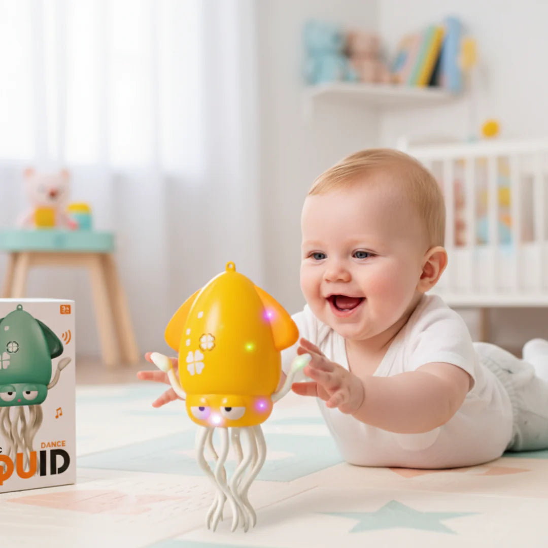 SquiddyDance Tummy-Time Crawling Toy