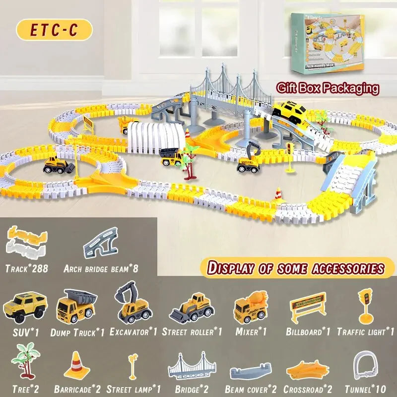 Adventure Race Track with Cars