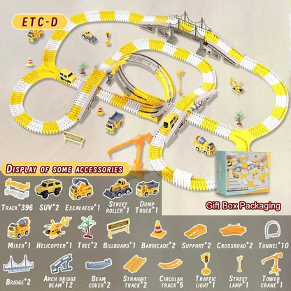 Adventure Race Track with Cars