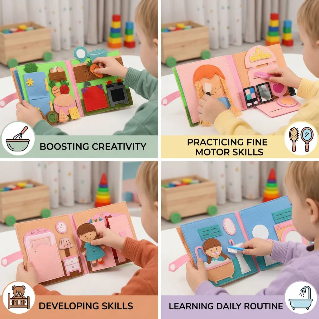 Montessori Felt Busy Book
