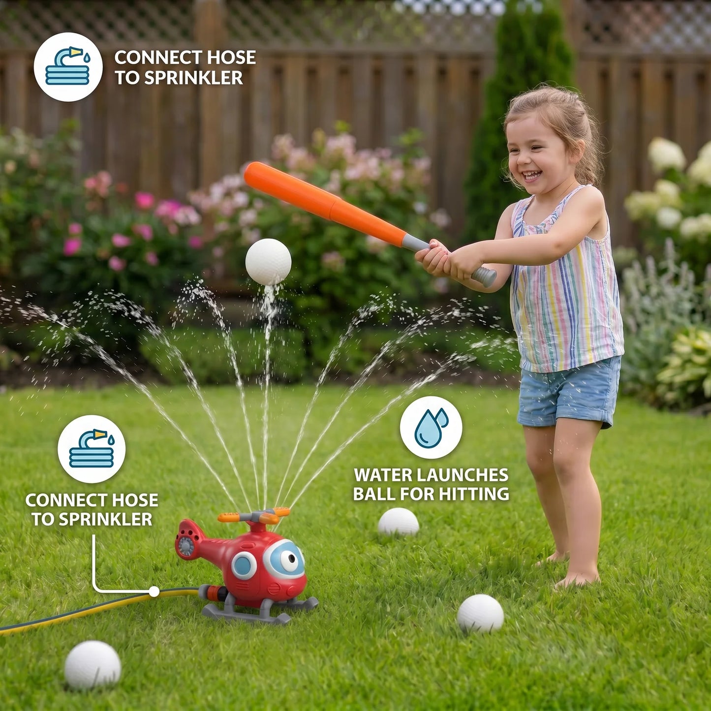 SplashHit Baseball Sprinkler