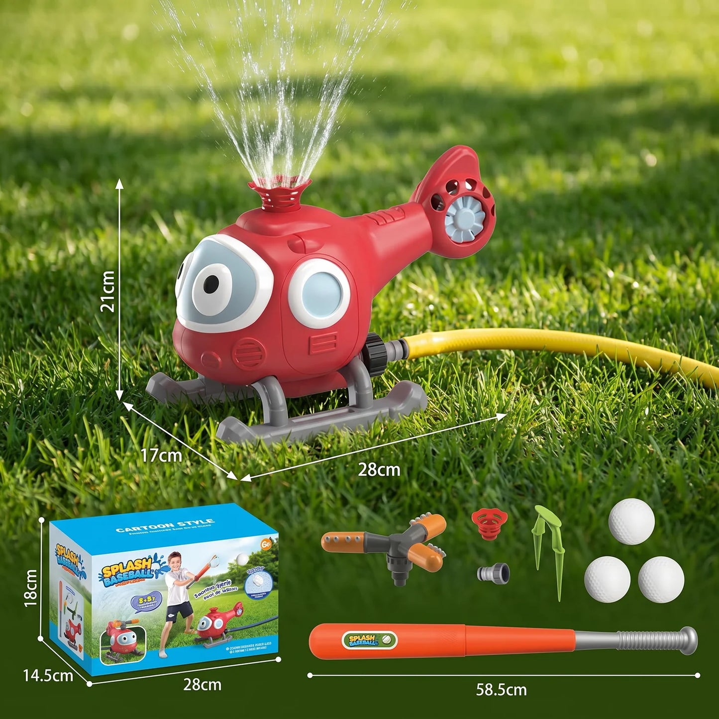 SplashHit Baseball Sprinkler
