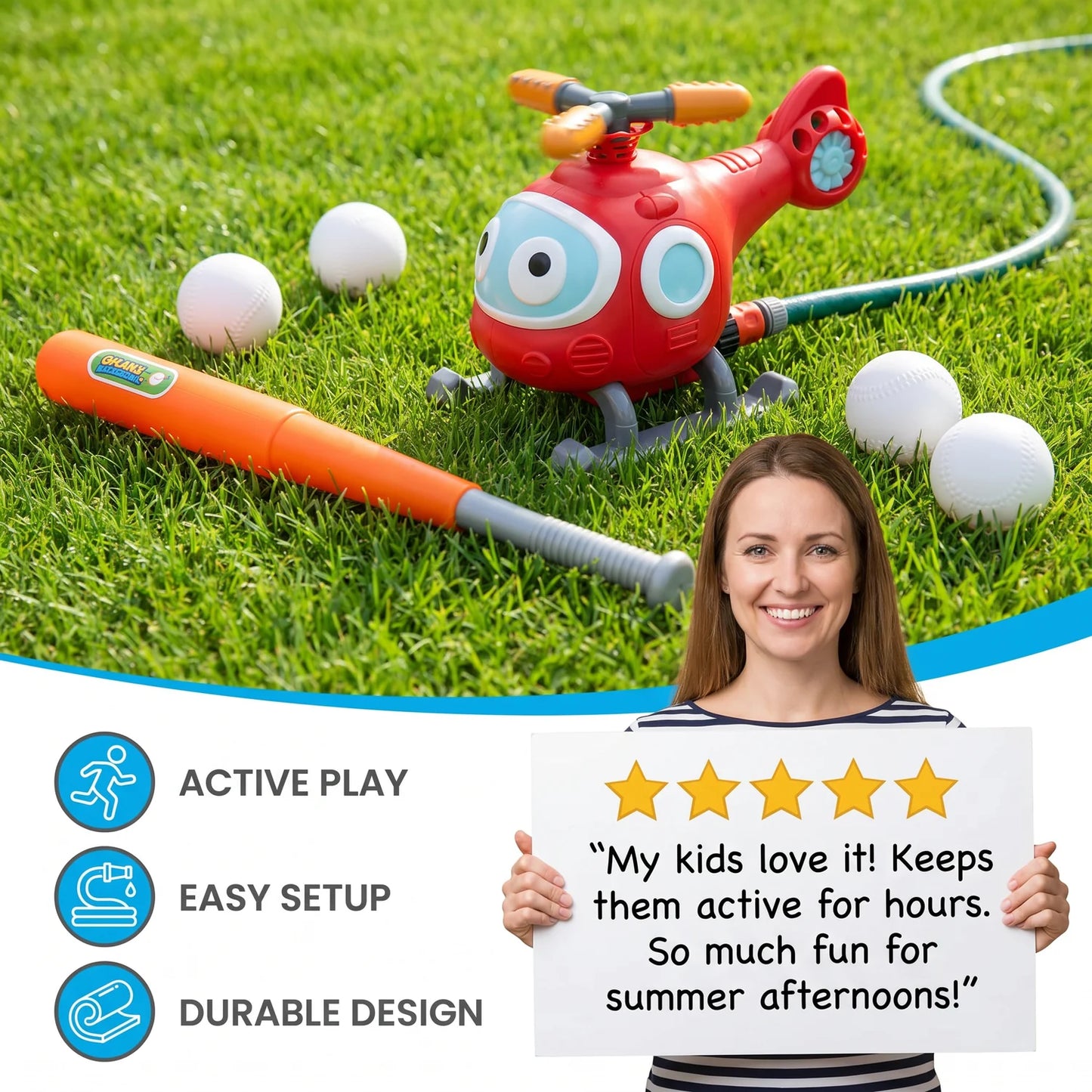 SplashHit Baseball Sprinkler