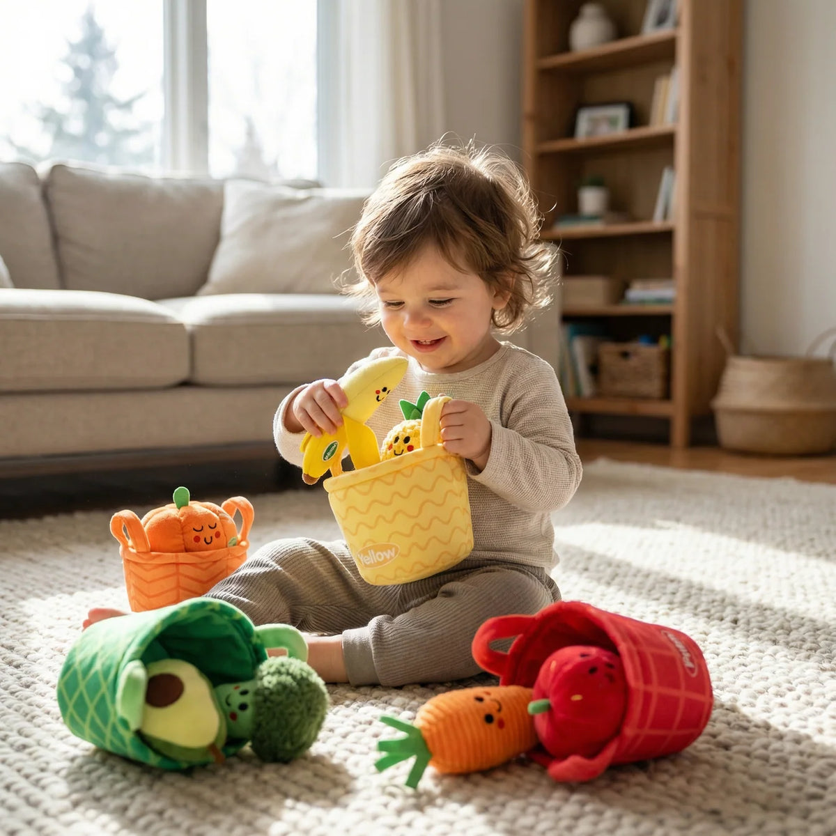 Soft Fruit & Vegetable Sorting Toy