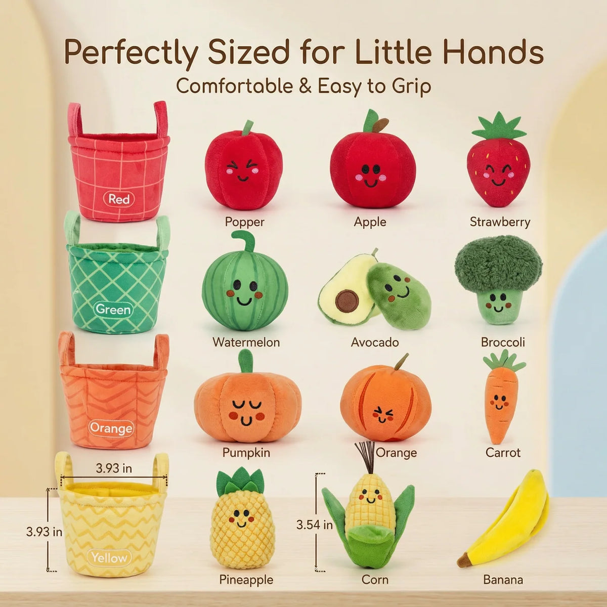 Soft Fruit & Vegetable Sorting Toy