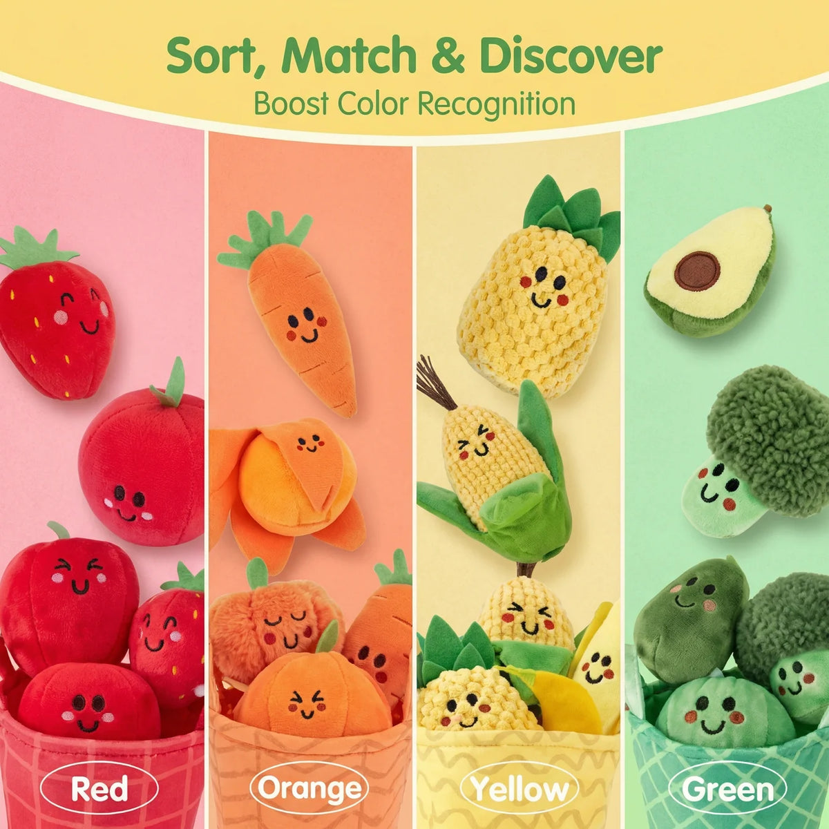 Soft Fruit & Vegetable Sorting Toy