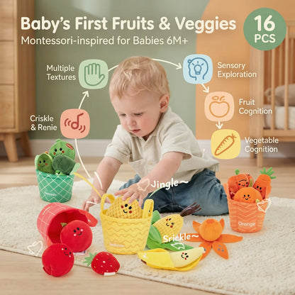 Soft Fruit & Vegetable Sorting Toy