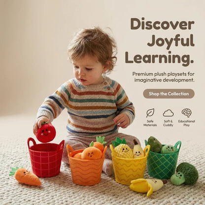 Soft Fruit & Vegetable Sorting Toy