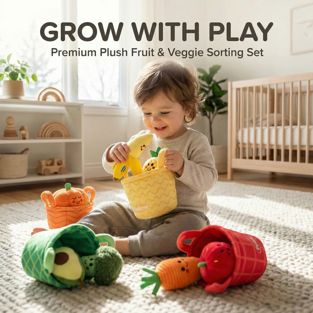 Soft Fruit & Vegetable Sorting Toy