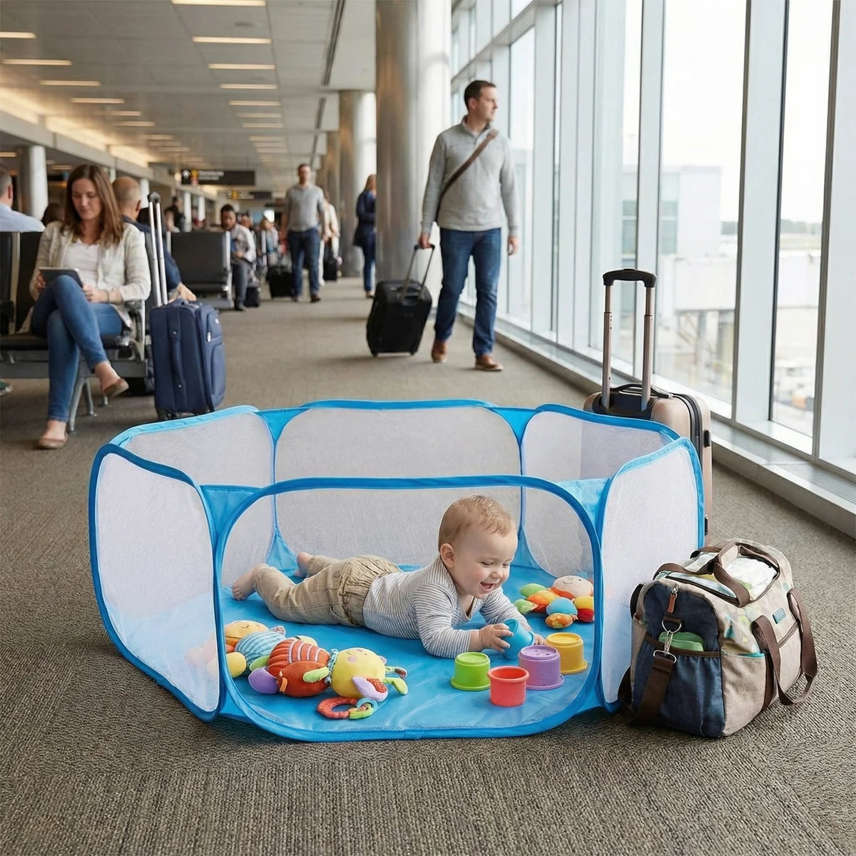 Portable Pop-Up Baby Playpen