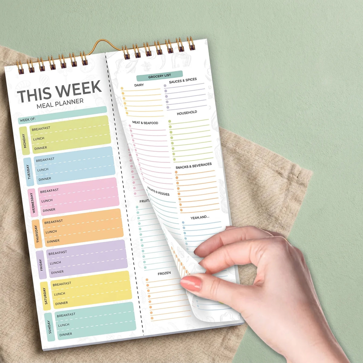 Magnetic Weekly Meal Planner