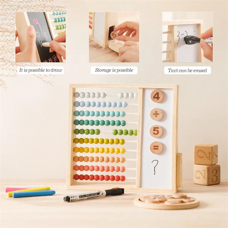 BrightBeads Wooden Abacus Learning Set