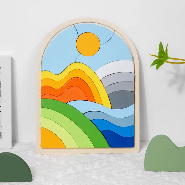 Rainbow Montessori Building Blocks