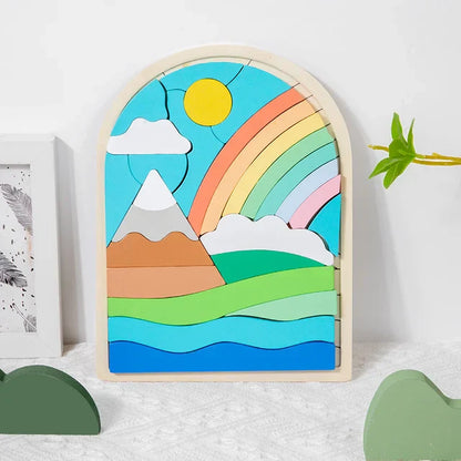 Rainbow Montessori Building Blocks