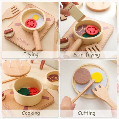 LittleChef Wooden Kitchen Playset