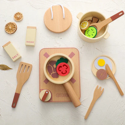 LittleChef Wooden Kitchen Playset