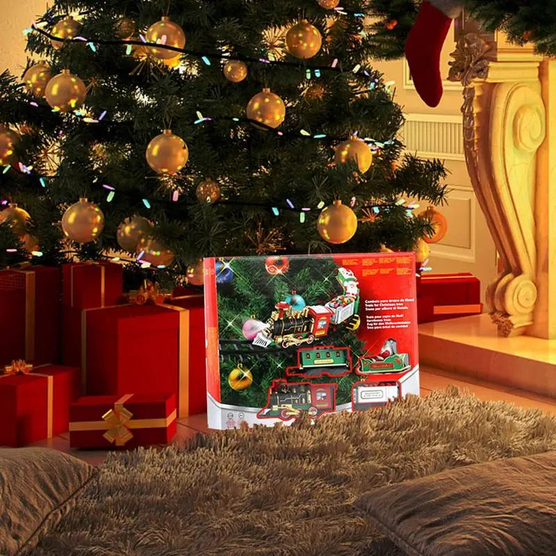 Cuddle Train Holiday Express Christmas Train Set – Festive Moving Train Toy for Kids ...