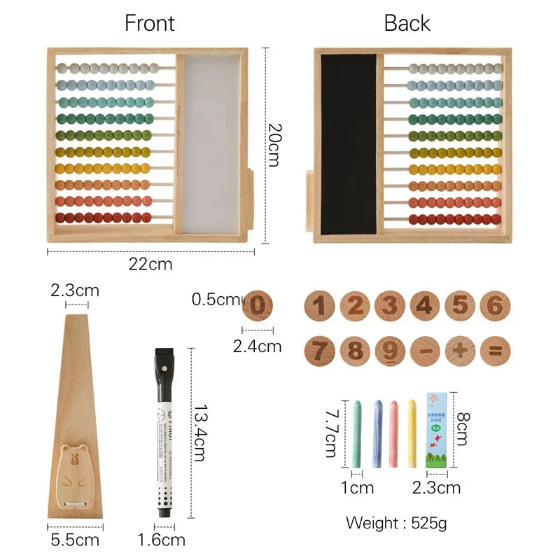 BrightBeads Wooden Abacus Learning Set