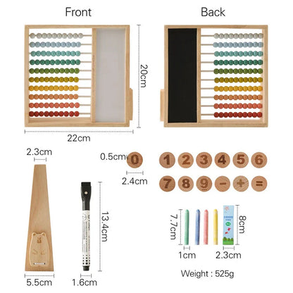 BrightBeads Wooden Abacus Learning Set