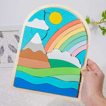 Rainbow Montessori Building Blocks