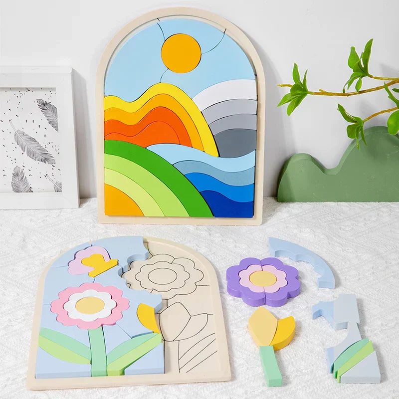 Rainbow Montessori Building Blocks