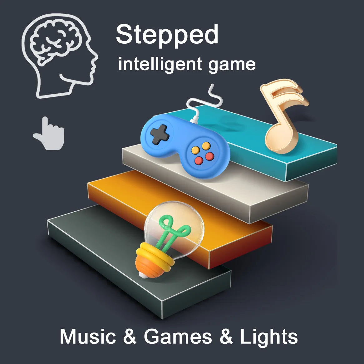 RelaxGlow Interactive Light & Sound Stress Relief Device