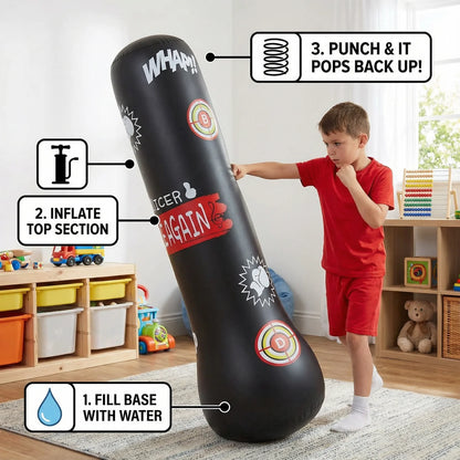 BounceBox Inflatable Kids Punch Bag